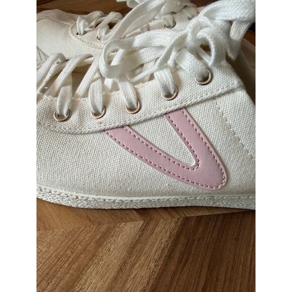 Tretorn Baby Pink Easy Nylite Slip On Sneaker Sz. 10 - Picture 5 of 7